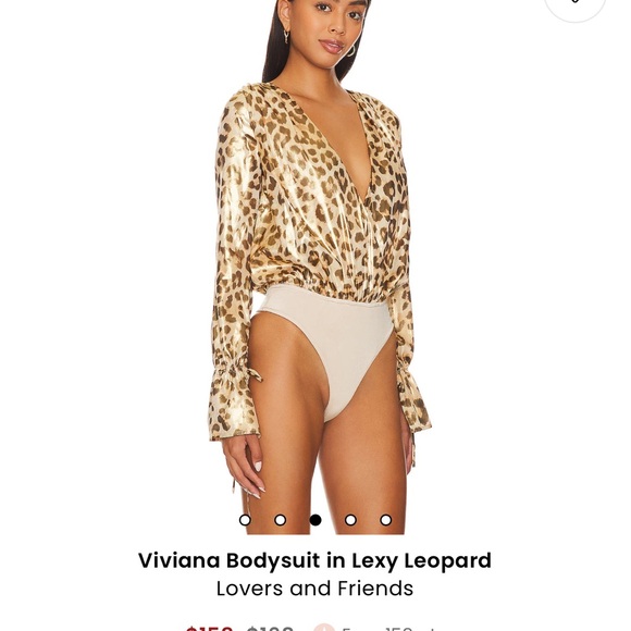 Lovers and Friends leopard bodysuit size S never worn purchased from revolve - Picture 2 of 8